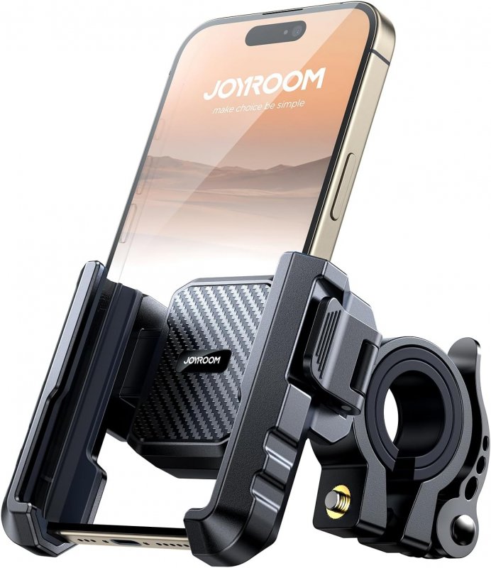 Prime Members: JOYROOM Motorcycle Bike Phone Holder Mount for 4.7''-7'' Smartphones   (Black)
