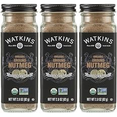 3-Count  2.8-Ounce Watkins Gourmet Organic Spice Jar, Ground Nutmeg